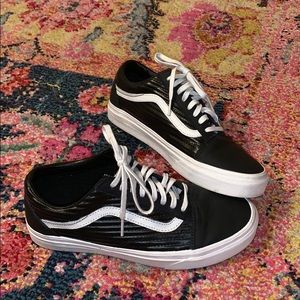 Vans Black Leather Shoes
